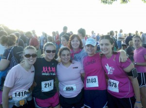 Posing with my friends before running the Charlottesville Women's 4 Miler, a race I have run for the past 5 years